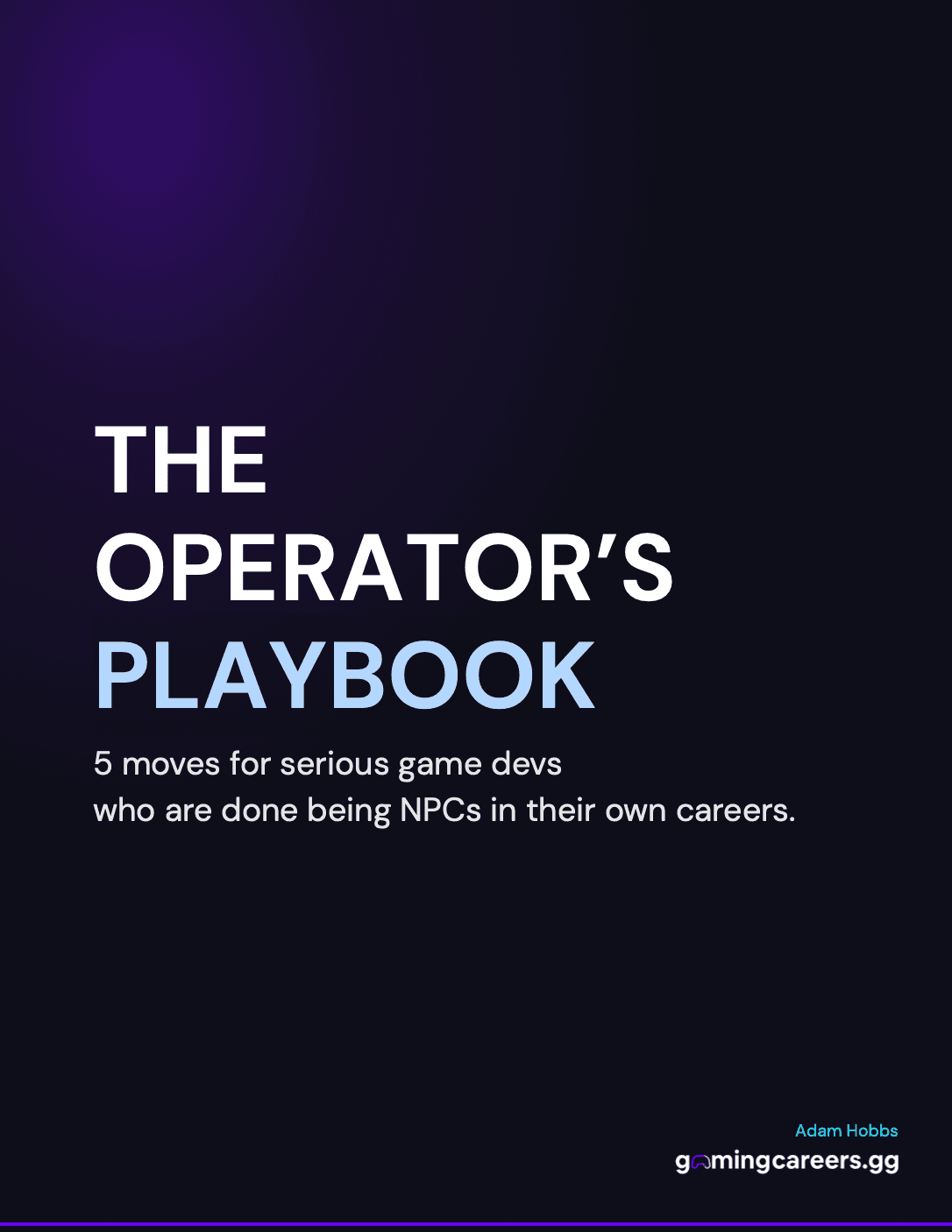 The Operator’s Playbook — cover